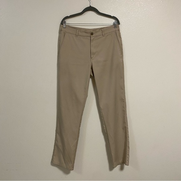 Mizzen+Main Pants Men's Size 32 Khaki Baron Chino Performance Pants Athletic - Picture 1 of 14